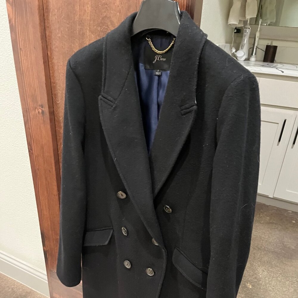 J. Crew Double Breasted Wool Cashmere coat